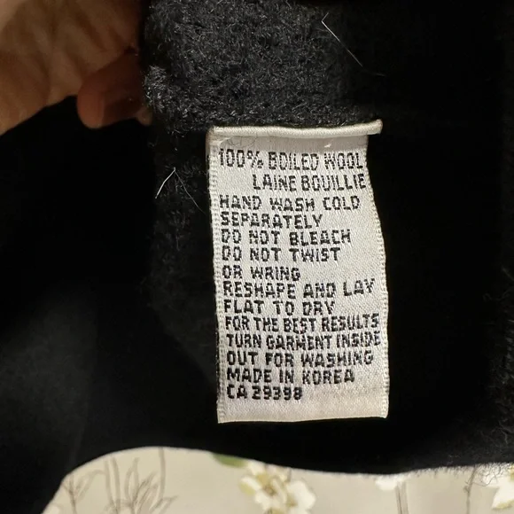 Rino Rossi Knits 100% Boiled Wool Zip-Up Cardigan Jacket – Size XL - Picture 6 of 7